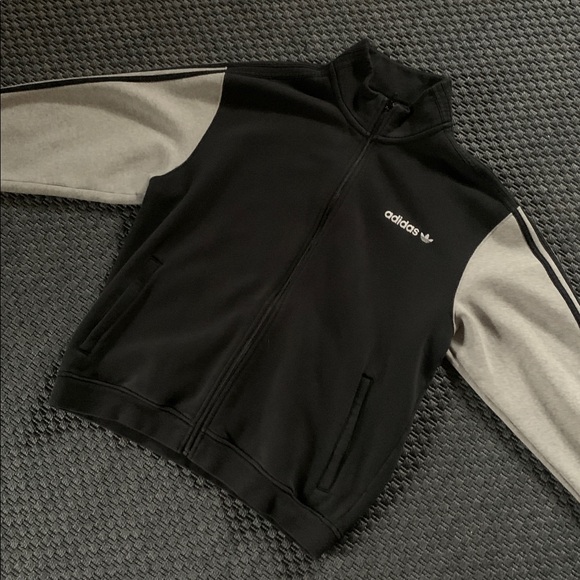 Adidas black and grey fleece firebird track jacket - Picture 3 of 7